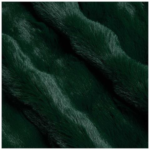 Coperta in Pelliccia di Coniglio Finta 4 pcs Verde Scuro - Foto 9