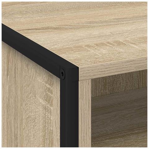 Comodino 2 pcs Sonoma 50 x 39,5 x 50 cm Legno multistrato - Foto 9