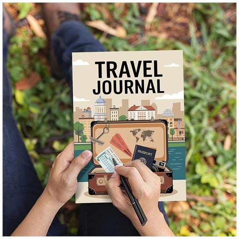 Diario Di Viaggio E Agenda Da Uomo: Taccuino Per Itinerari Di Viaggio E Avventure - Foto 1