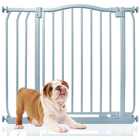 Bettacare Cancelletto Per Cani Con Parte Superiore Incurvata, 80cm - 89cm, Grigio Opaco - Foto 1
