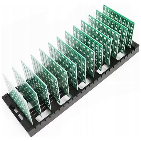 Supporto Antistatico Per Pcb 43x14 Cm - Struttura Esd Con 25 Tasche | Materiale Resistente | Per Montaggio E Test Schede Elettroniche - Foto 2