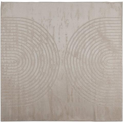 Tappeti per area Quadrato GALATI Beige 120 x 120 cm Poliestere - Foto 1