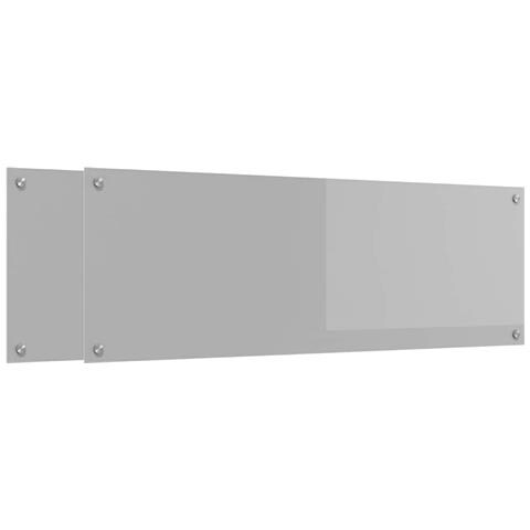 Rivestimento da Cucina 2 pcs Grigio chiaro 120 x 40 cm - Foto 1