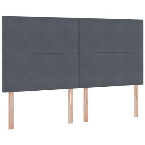 Letto con contenitore e materasso Grigio scuro 180 x 200 cm - Foto 9