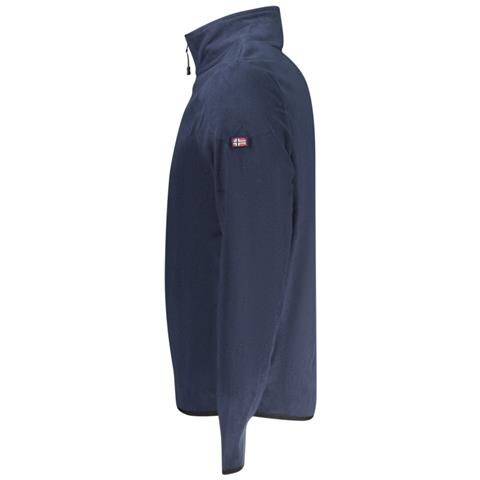 FELPA BLU CON ZIP DA UOMO NORVEGIA 1963 - Colore: Blu, Taglia: XL - Foto 3