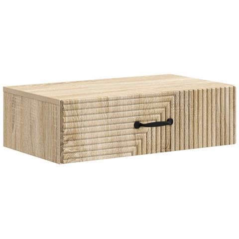 Tavolino da Parete Laterale Rovere Sonoma 59 x 34,5 x 17 cm - Foto 1