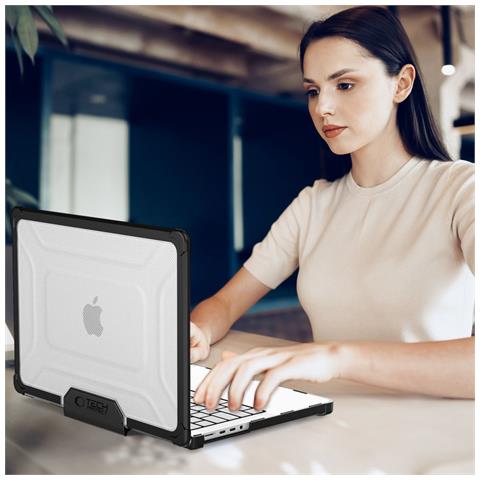 Custodia Macbook Pro 14 (2021-2025) Nera E Trasparente Smartshell Pro - Foto 6