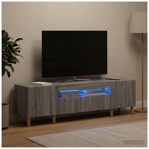 Mobile TV LED Sonoma grigio Legno ingegnerizzato - Foto 2