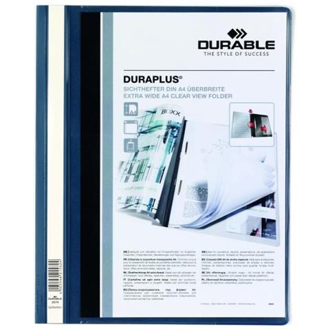 confezione da 25 pezzi - cartellina a4 ad aghi personalizzabile blu duraplus 2579 - Foto 2
