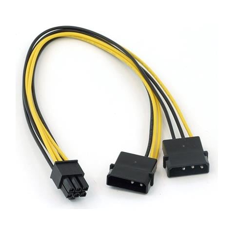 cavo adattatore alimentazione interna da alimentatore atx 2x5,25" a scheda grafica 6pin pci-express - Foto 3