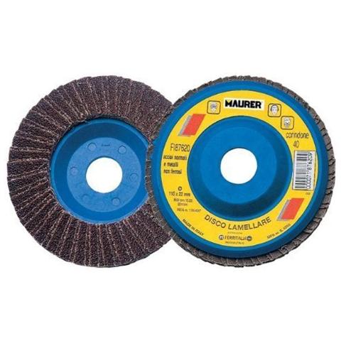 Disco Lamellare al Corindone Ø 178 mm Grana 60 per metalli, alluminio, legno - Foto 2