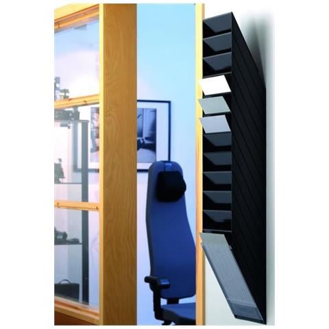 Flexiboxx 12 A4 Espositore Da Parete 12 Comparti A4 Verticale Nero - Foto 1