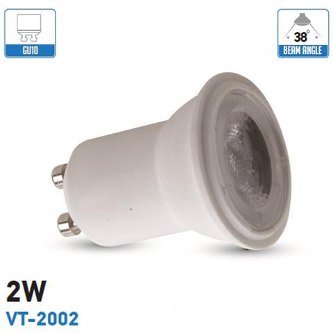 Faretti Led Gu10 Mr11 2w Faretto Spotlight Luce Fredda 6400k Vt-2002 7169 - Foto 1