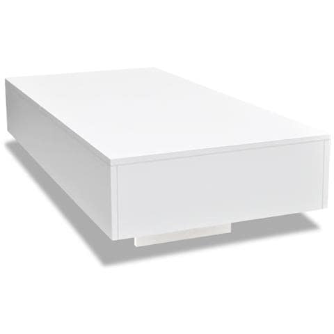 Tavolino Da Caffè Lucido Bianco - Foto 1