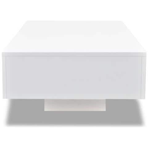 Tavolino Da Caffè Lucido Bianco - Foto 2