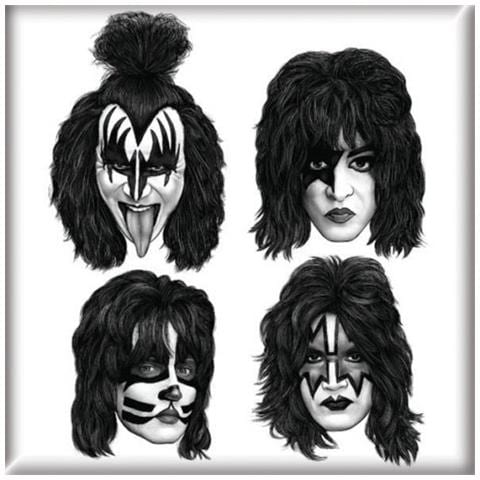 Kiss - Graphite Faces (magnete Metallo)  - Foto 1