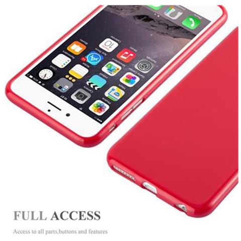 Cadorabo Custodia Compatibile Con Apple Iphone 6 Plus / Iphone 6s Plus In Jelly Rosso - Coperchio Protettivo In Silicone Tpu Flessibile - Foto 10