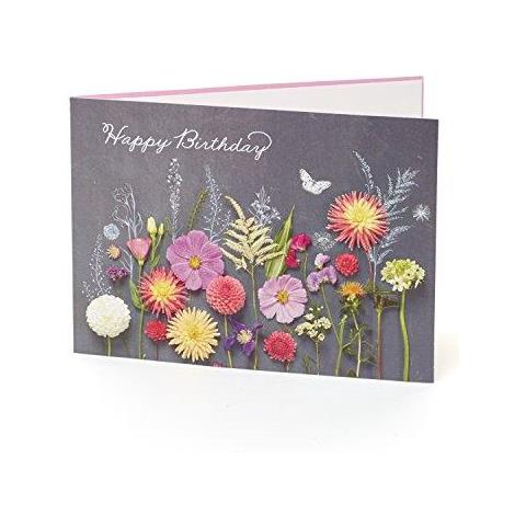 Compleanno Di Carte Per Lei - Birthday Card Amici Femmina - Regali Per Lei - Gift Card Ideale Per Lei - Regali Per Le Donne - Fiori - Floreale Birthday Card Abbastanza - Foto 1