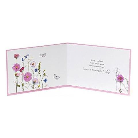 Compleanno Di Carte Per Lei - Birthday Card Amici Femmina - Regali Per Lei - Gift Card Ideale Per Lei - Regali Per Le Donne - Fiori - Floreale Birthday Card Abbastanza - Foto 2