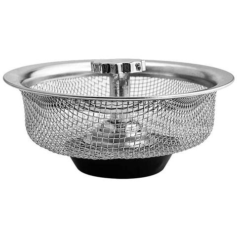 Piletta Di Scarico Per Lavello Con Tappo Con Maniglia In Acciaio Inox Argento   1 Confezione - Foto 1