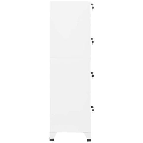 Armadietto con Serratura Bianco 38x45x180 cm in Acciaio - Foto 9