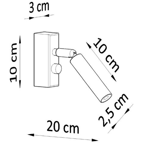 Applique Da Parete Eyetech 1 Sollux Bianco 230x100x30 Mm Acciaio - Foto 13