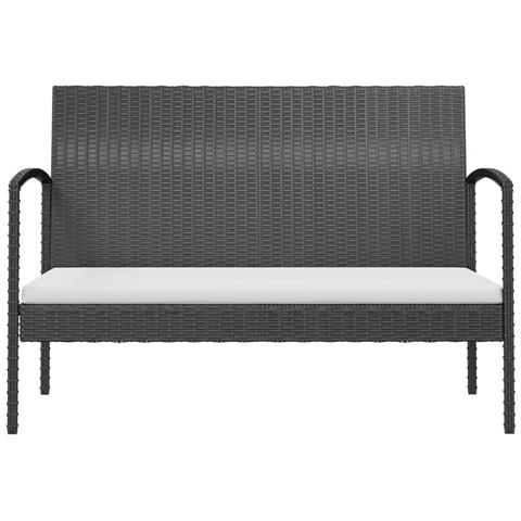 Set Divani Da Giardino 16 Pz Con Cuscini In Polyrattan Nero - Foto 2