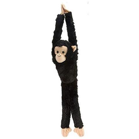 Scimpanza Peluche, Scimmia Peluche, Peluche, Regali Per Bambini, Appeso 20 Pollici, Nero - Foto 1