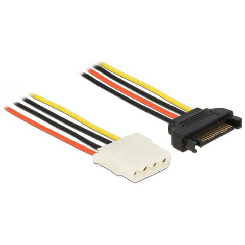 Cavo Di Alimentazione Sata 15 Pin St > 4 Pin Molex Bu 50 Cm - Foto 2