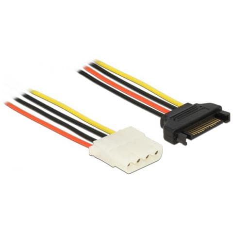 Cavo Di Alimentazione Sata 15 Pin St > 4 Pin Molex Bu 50 Cm - Foto 1