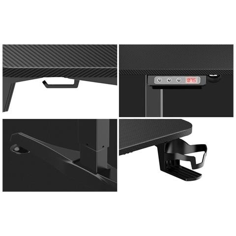 Scrivania Huzaro Hz-hero 8.5 Nero 140 X 60 Cm - Foto 2