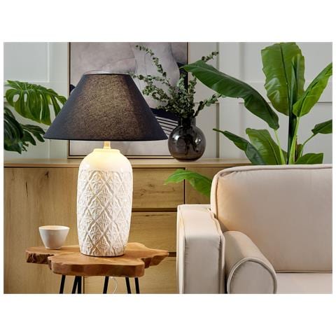 Lampada Da Tavolo Telire Ceramica Beige - Foto 1