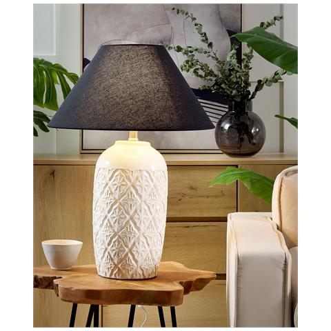 Lampada Da Tavolo Telire Ceramica Beige - Foto 8