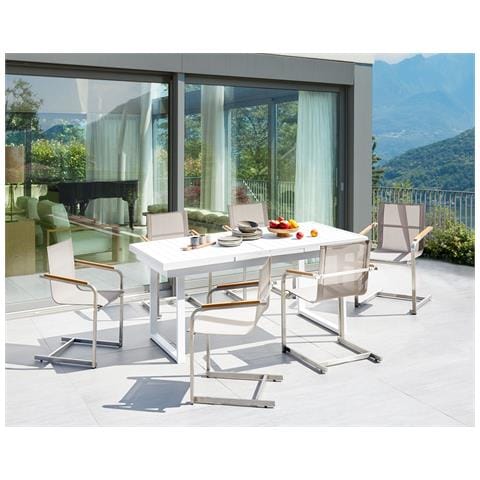 Set Da Pranzo Alluminio Acciaio Beige Valcanetto /cosoleto - Foto 1