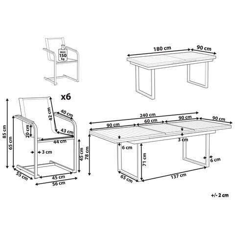 Set Da Pranzo Alluminio Acciaio Beige Valcanetto /cosoleto - Foto 7