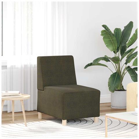 Divano Sedia Verde Militare 55 cm in Similpelle Scamosciata - Foto 1