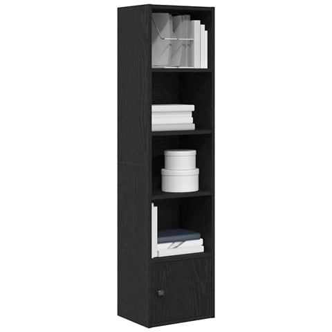 Libreria Rovere Nero 31x24x127 Cm In Legno Multistrato - Foto 1
