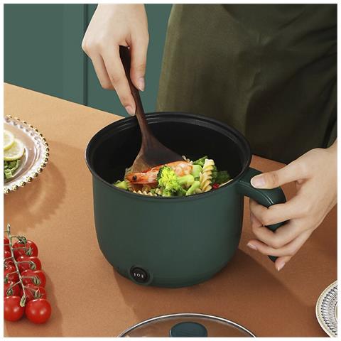 Pentola Elettrica Multifunzione: Cuociriso, Vaporiera, Pentola. Isolamento Termico Esterno, Controllo Della Temperatura, Fondo Antiaderente. Senza Bpa, Grado Alimentare. - Foto 2