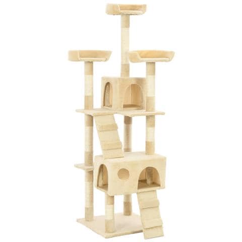 Lusso Casadino - Albero Per Gatti Con Tiragraffi In Sisal 170 Cm Beige - Foto 2