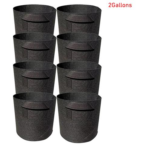 Vasi Per Piante Da Laghetto Da 1 Gallone 8 Pezzi (5,9x7,1 Pollici) - Nero - Foto 2