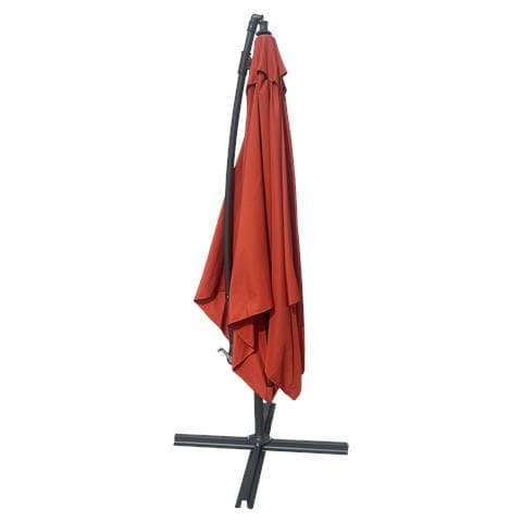Ombrellone Offset Molokai Quadrato 2,7x2,7m Terracotta + Copertura - Foto 8