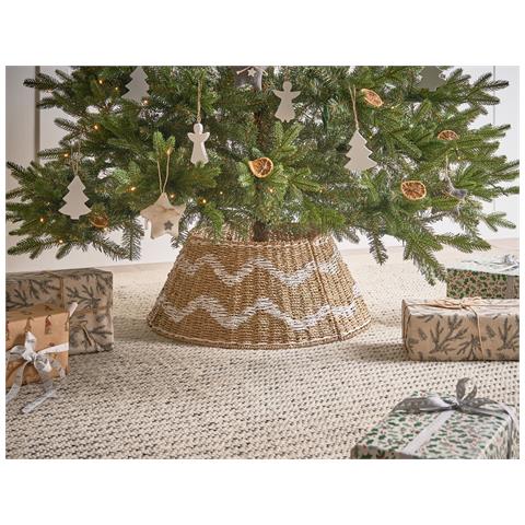 Copri Base Per Albero Di Natale Hiver Alghe Marine Naturale 51 Cm - Foto 1