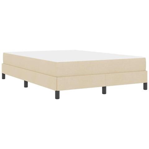 Letto a molle con materasso Crema 140 x 200 cm Tessuto - Foto 9