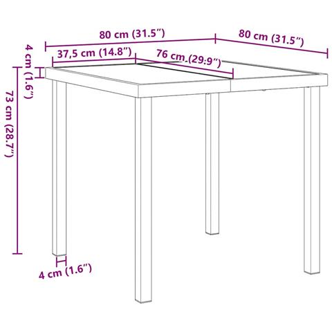 Set da Pranzo per Giardino 5 pcs Nero polyrattan - Foto 7