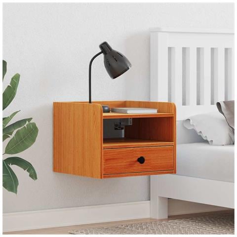 Comodino Cera marrone 38 x 36 x 29.5 cm Legno di pino massello - Foto 2