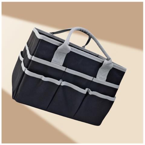 Borsa Porta Attrezzi Da Giardino In Tessuto Oxford - Organizer Portatile Con Tasche Multiple Grey - Foto 3