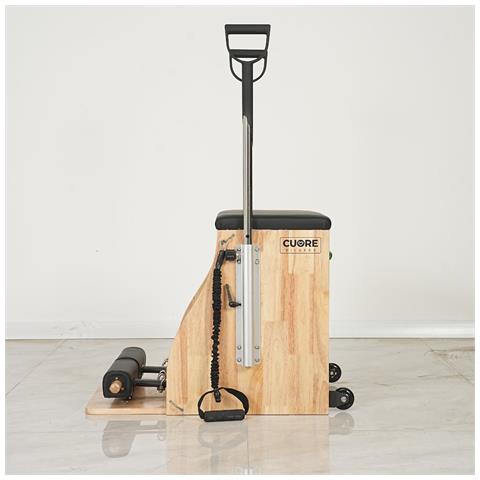 Sedia Pilates In Legno Nero Con Molle Regolabili, Stabile E Resistente - Foto 2