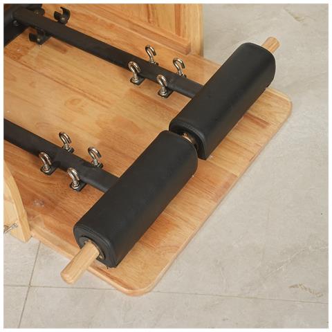 Sedia Pilates In Legno Nero Con Molle Regolabili, Stabile E Resistente - Foto 6