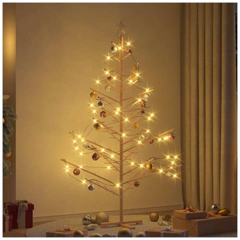 Albero di Natale in legno con supporto Naturale 180 cm - Foto 2