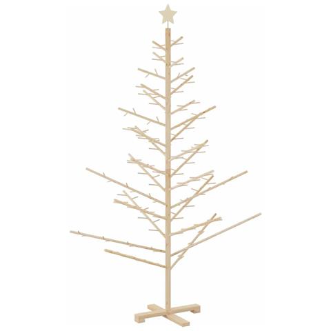 Albero di Natale in legno con supporto Naturale 180 cm - Foto 9